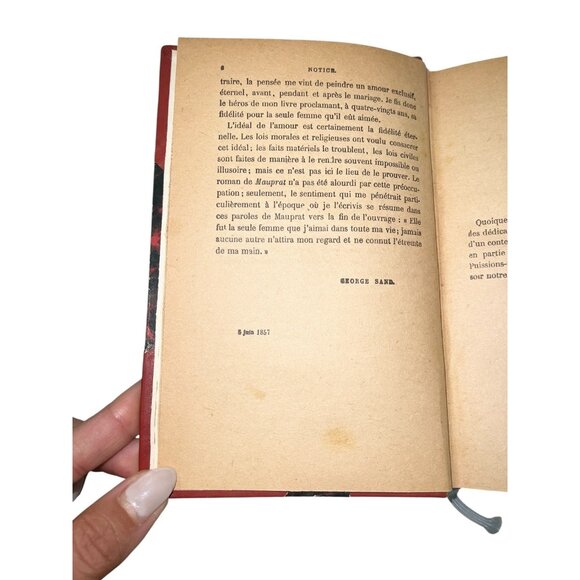 George Sand Mauprat 1927 French Edition Hardcover Calmann-Lévy Antique Book - Picture 6 of 8